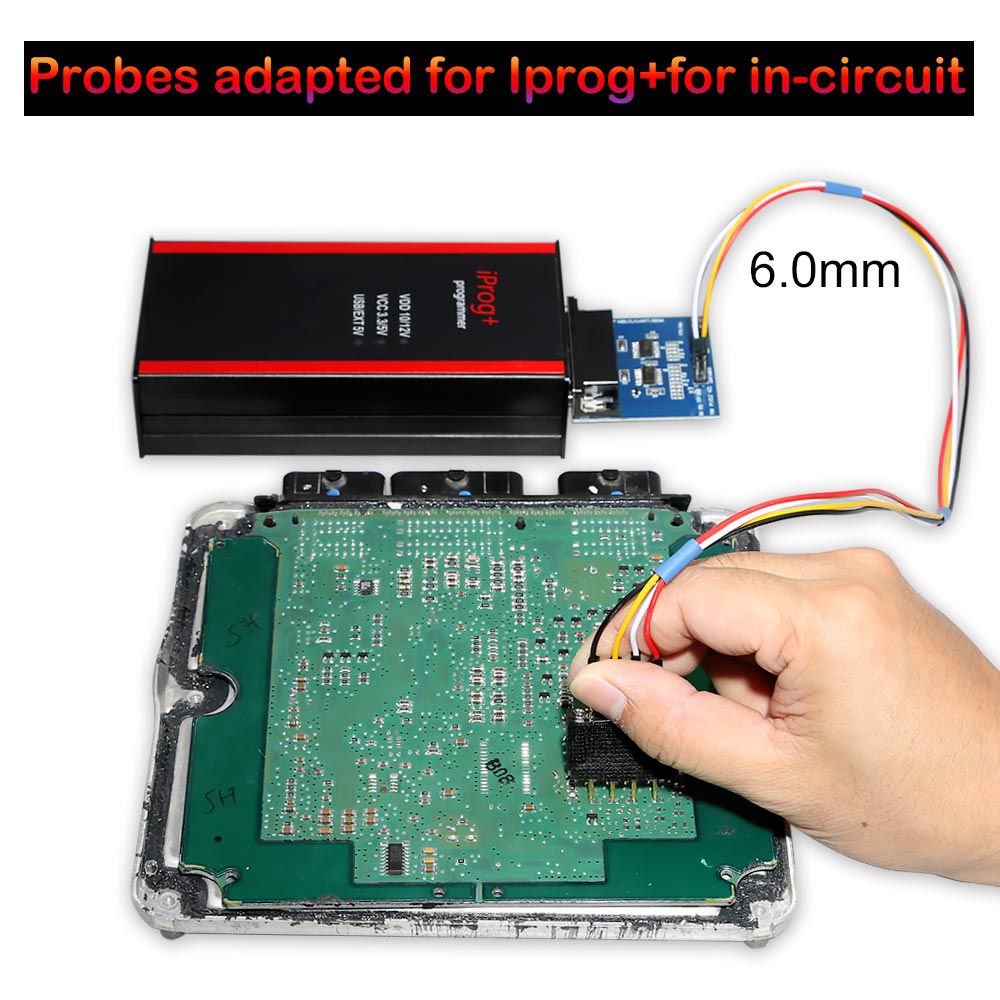 Cheap Probes Adapter for IPROG+ for in-circuit ECU Work with Iprog+ Programmer and Xprog