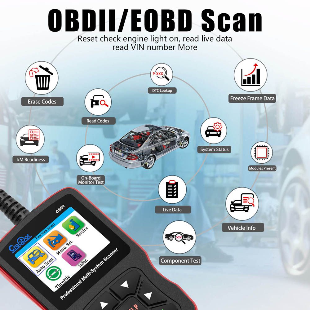 Creator C501 BMW & OBDII/EOBD Multi-System Scanner