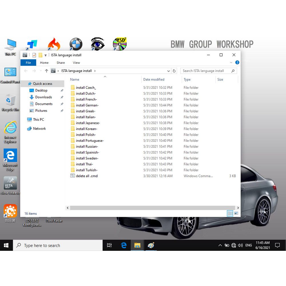V2022.9 BMW ICOM Software HDD Win10 System ISTA-D 4.36.30 ISTA-P 70.0.200 with Engineers Programming 500GB Hard Disk