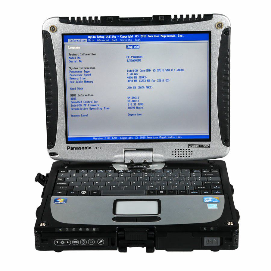 V2021.9 MB SD C5 Connect Compact 5 Star Diagnosis with SSD Plus Panasonic CF19 I5 4GB Laptop Software Installed Ready to Use