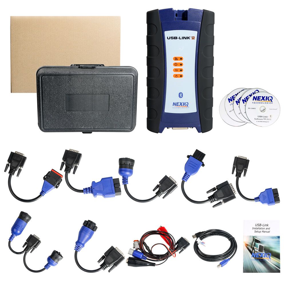 Best Quality NEXIQ-2 USB Link + Software Diesel Truck Interface and Software with All Installers