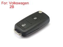 Remote Key Shell 2 Buttons with Waterproof HU66 for Volkswagen Touareg 10pcs/lot
