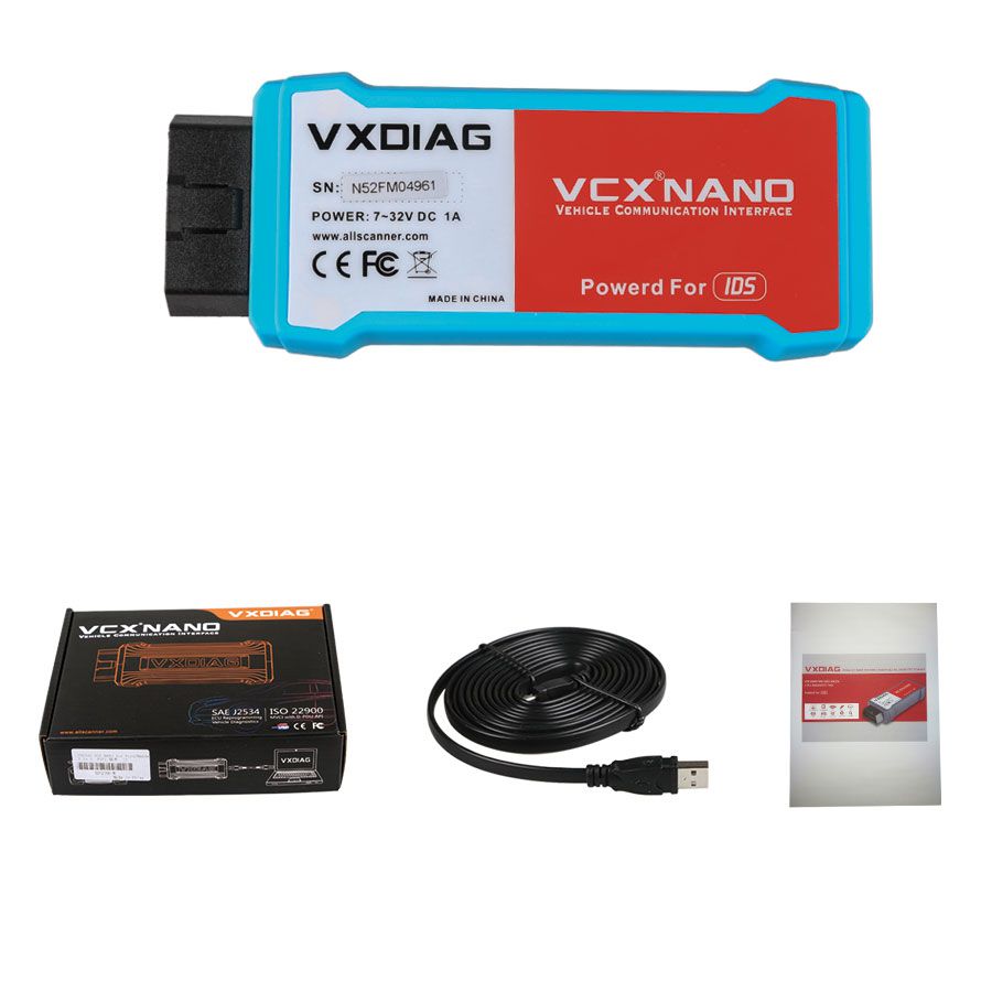 VXDIAG VCX NANO for Ford/Mazda 2 in 1 with IDS V123 Wifi Version