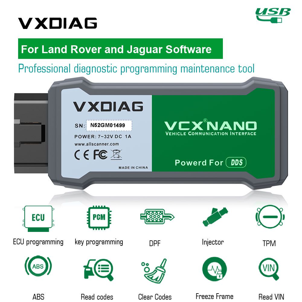 Vxdig vcx nanotiger and Jaguar SDD software v154