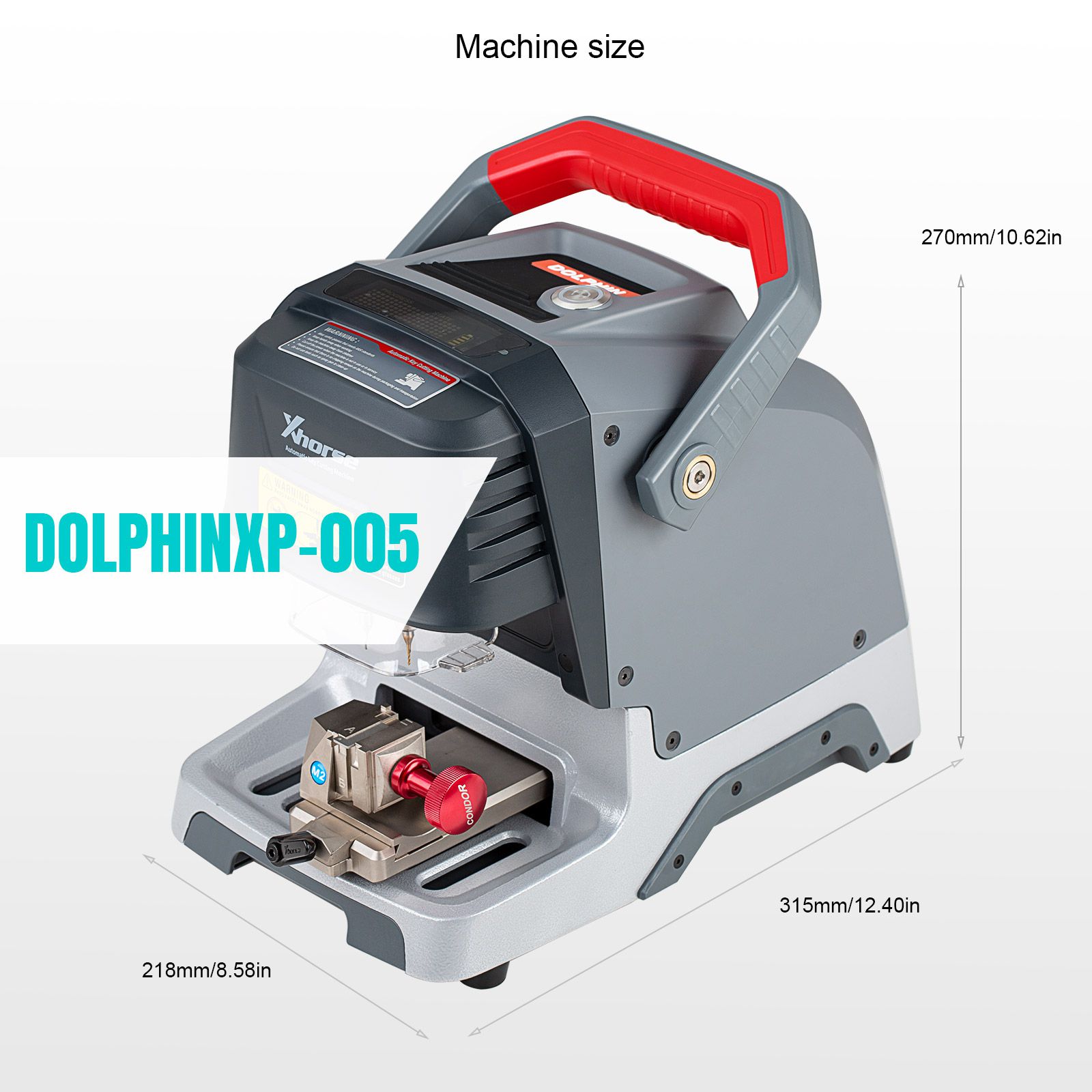 Delfín xp5000 de xmarcondor, cortador automático de llaves.