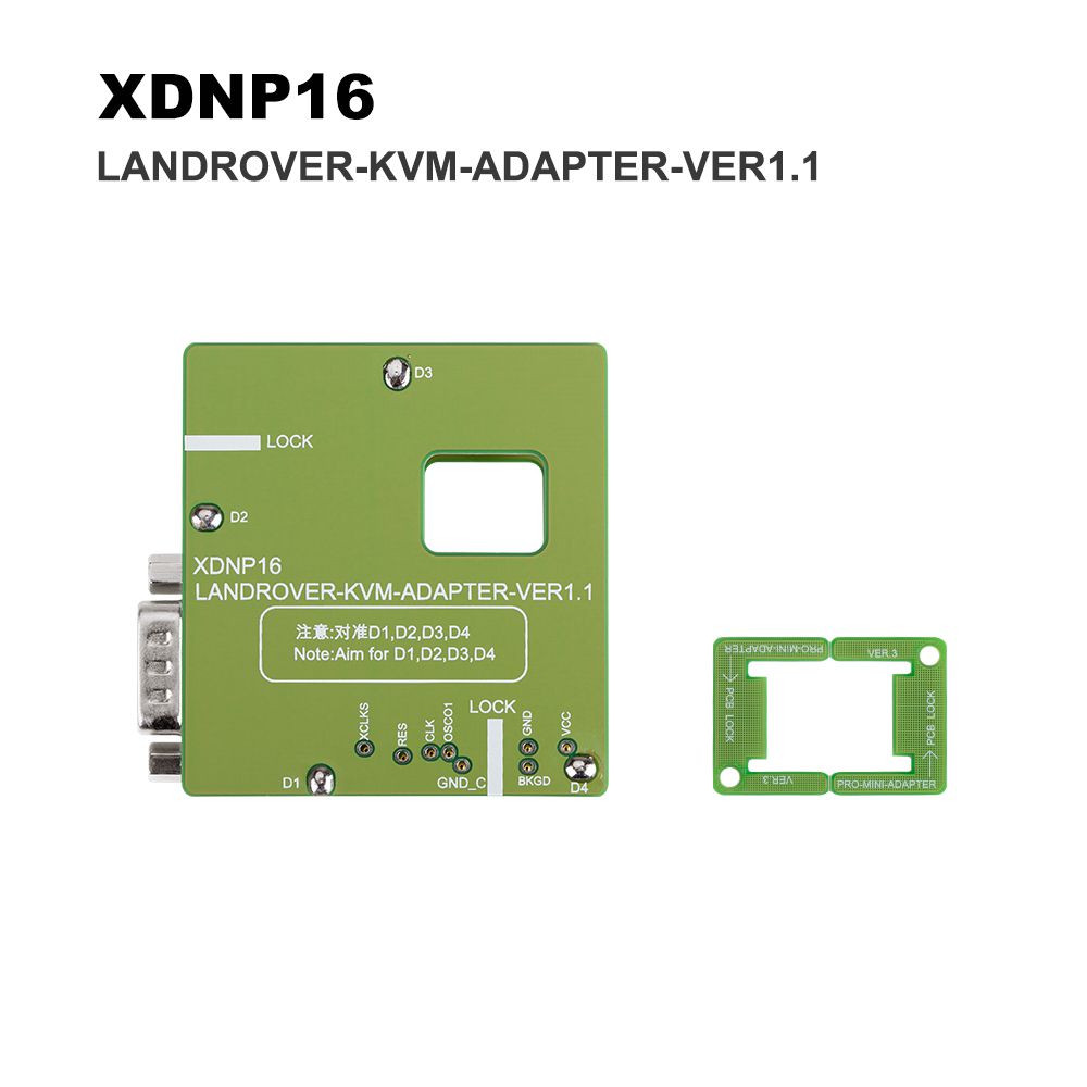 Xhorse XDNPP16 Adapters Solder-Free for Landrover KVM Set work with MINI Prog and Key Tool Plus