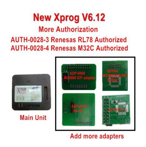 X - Prog v612 nuevos adaptadores: