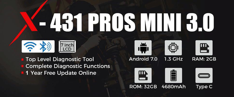Launch X431 ProS Mini Android Pad Multi-System