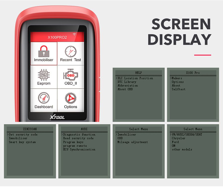 Xtool x100 pro2 screen display