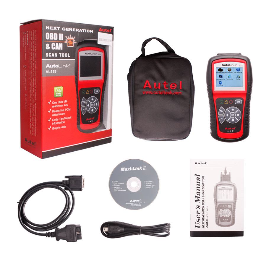 Auto link A19 OBDII eobd y can scanner Tools for support online Update