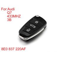 Remote Key 3buttons 433mhz (With Special 8E Chips)Q7 8E0 837 220AF For Audi