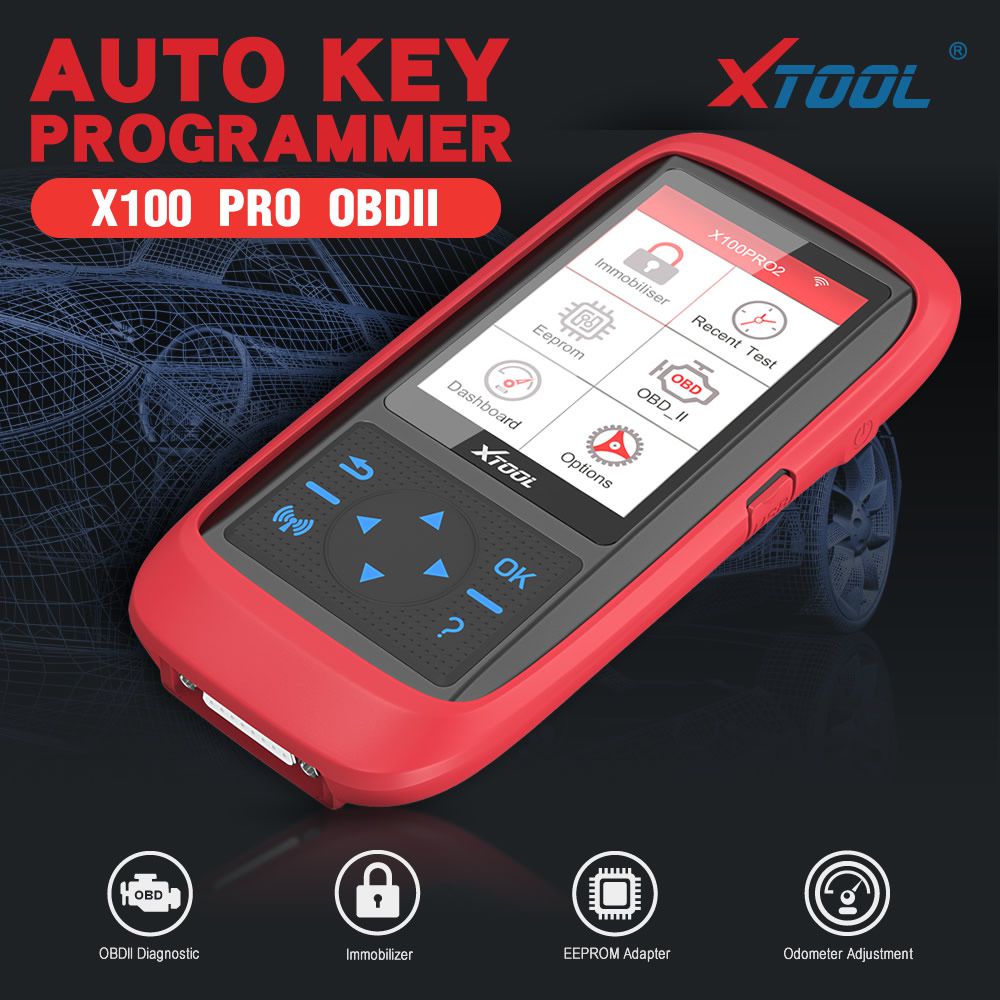 XTOOL X100 Pro2 Auto Key Programmer with EEPROM Adapter Support Mileage Adjustment