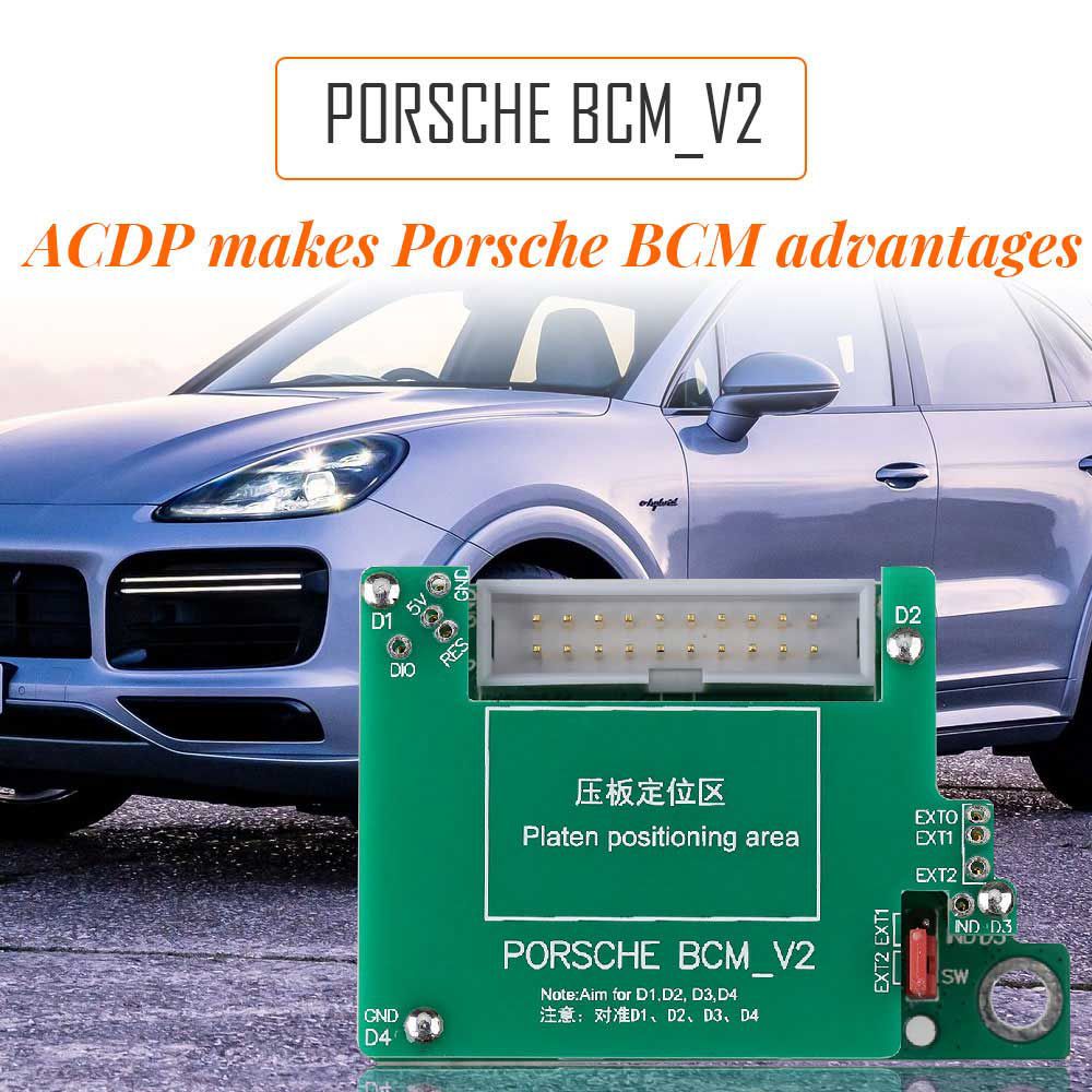 Yanhua mini - Acdp Master control módulo 10 Porsche BCM Programa de apoyo a la adición de claves y todas las claves perdidas 2010 - 2018
