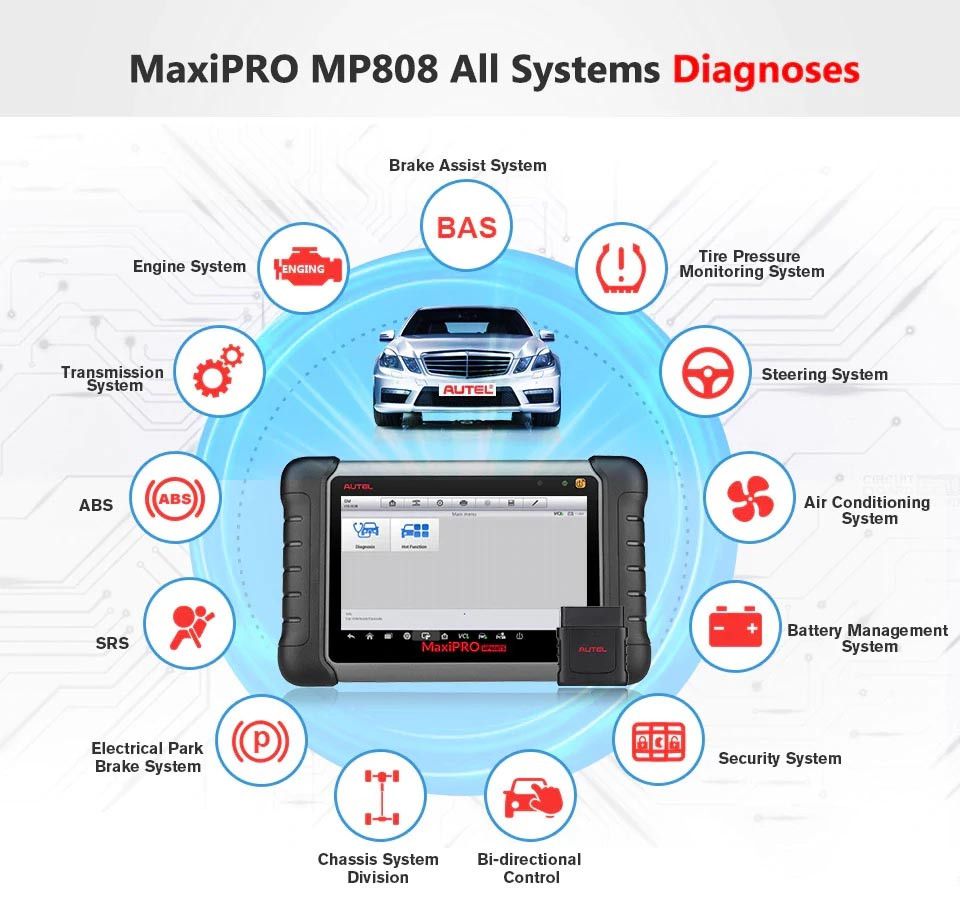 Autel MaxiPRO MP808K diagnosis