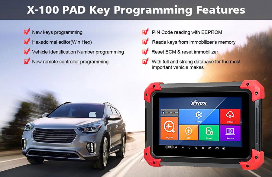x100 pad key programming